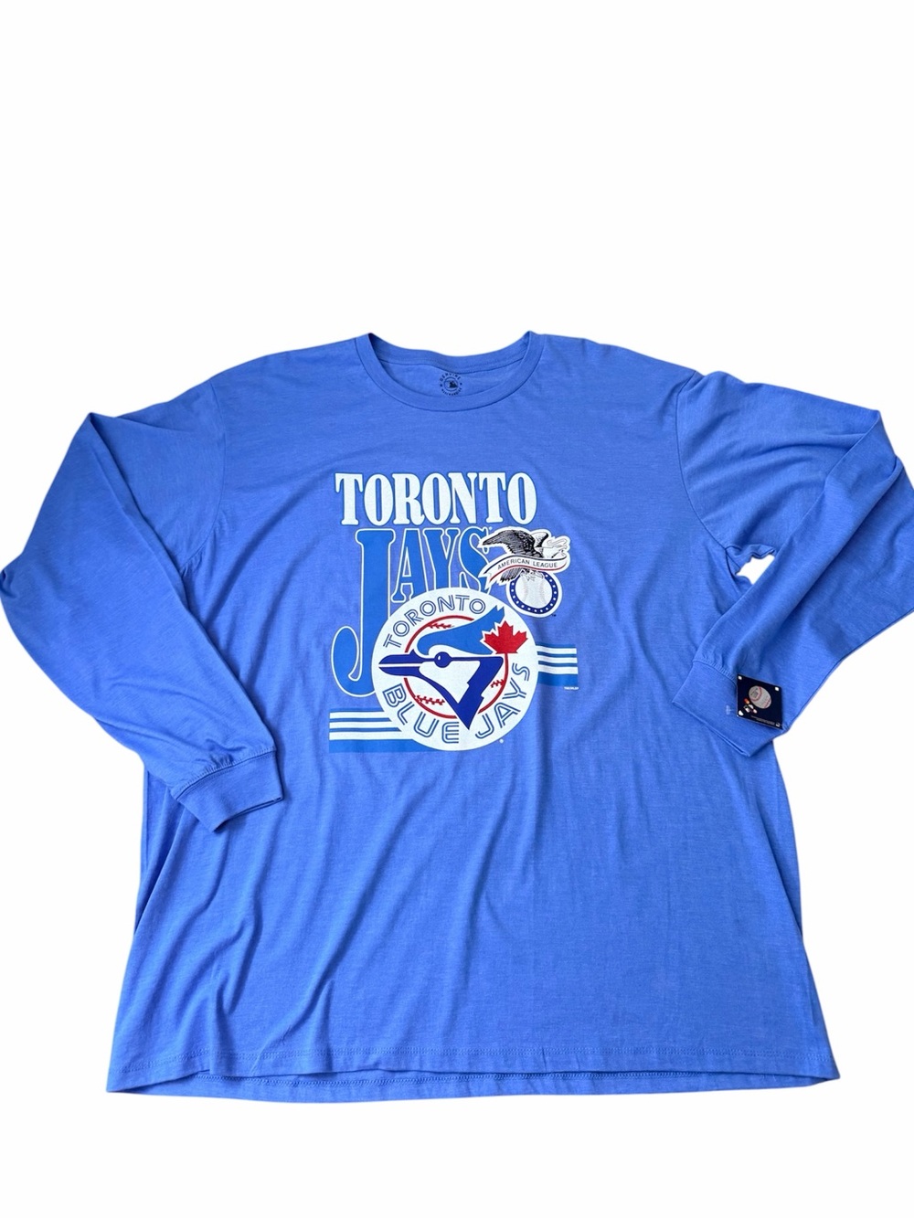 MLB TORONTO BLUE JAYS Baseball Men’s Long Sleeve Shirt SZ 3XL Official Merch NEW